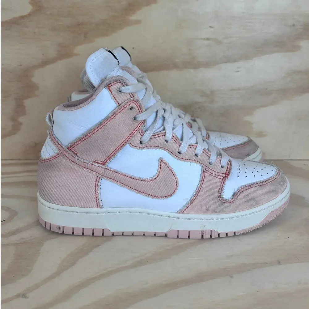 Nike - Dunk High 1985 - Sneakers - White/Pink - Women's - 10 - DV1143-800